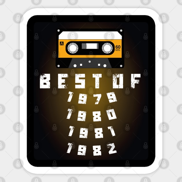 Best of 1979 -1982 Sticker by TOPTshirt